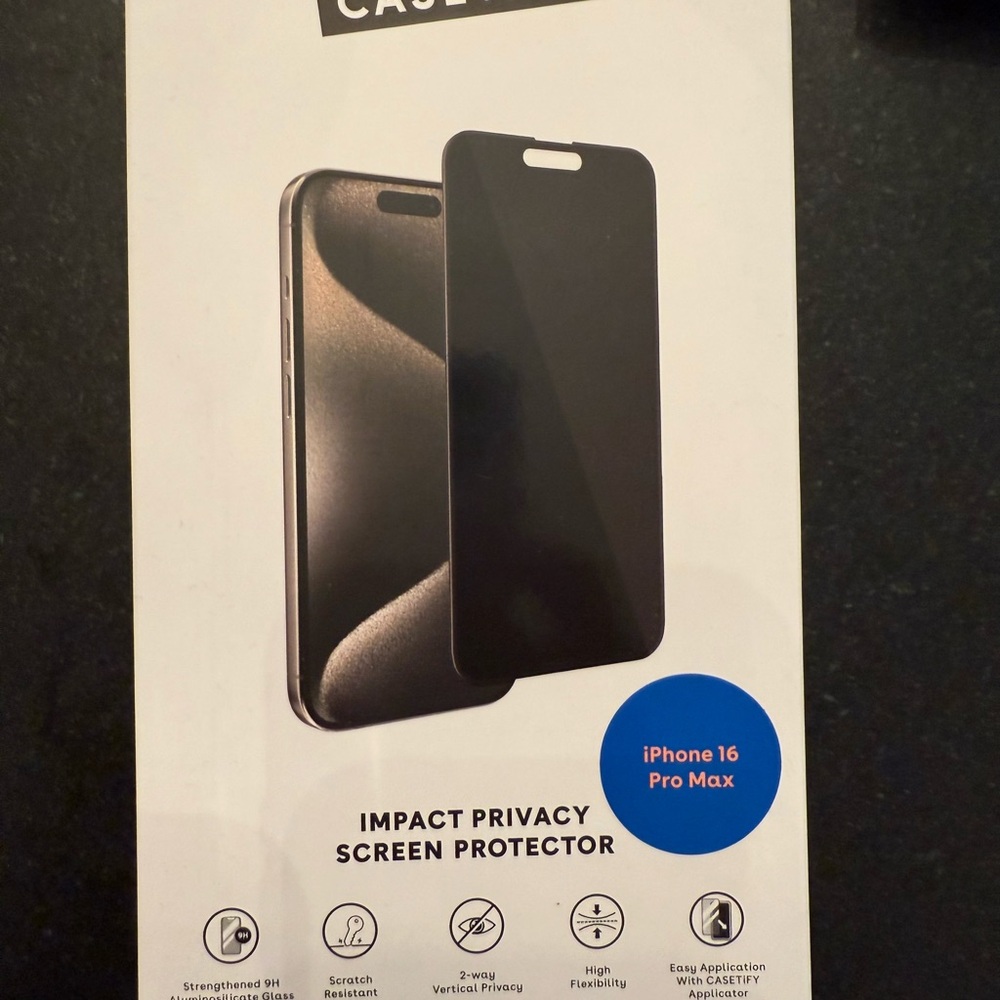 Casetify Impact Privacy Screen Protector for iPhone 16 Pro Max